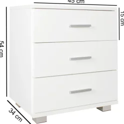 Nachtkonsole Nachtschrank Holz Nachtkästchen Schlafzimmer Design Nachttisch