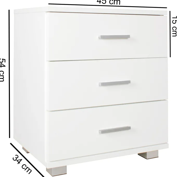 Nachtkonsole Nachtschrank Holz Nachtkästchen Schlafzimmer Design Nachttisch