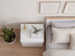 Nachtkonsole Nachtschrank Holz Nachtkästchen Schlafzimmer Design Nachttisch