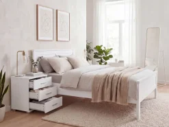 Nachtkonsole Nachtschrank Holz Nachtkästchen Schlafzimmer Design Nachttisch