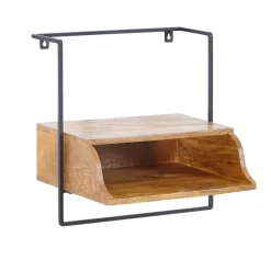 Nachtkonsole Wandmontage Massiv Ablage schwebender Nachttisch Wandboard Stauraum