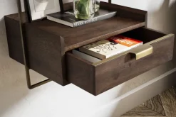 Nachtkonsole Wandmontage Schublade schwebender Nachttisch Wandboard Stauraum