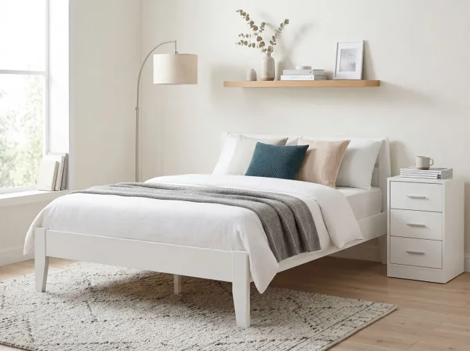 Nachtschrank Kommode Nachttisch Schublade Ablage Schlafzimmer Boxspring 68 cm