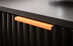 Nachttisch FineBuy Nachtkommode Boxspringbett 56 cm Schwarz Eiche Schubladen