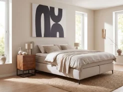 Nachttisch FineBuy Nachtkonsole Boxspringbett Massivholz 40x38x60 cm Schubladen