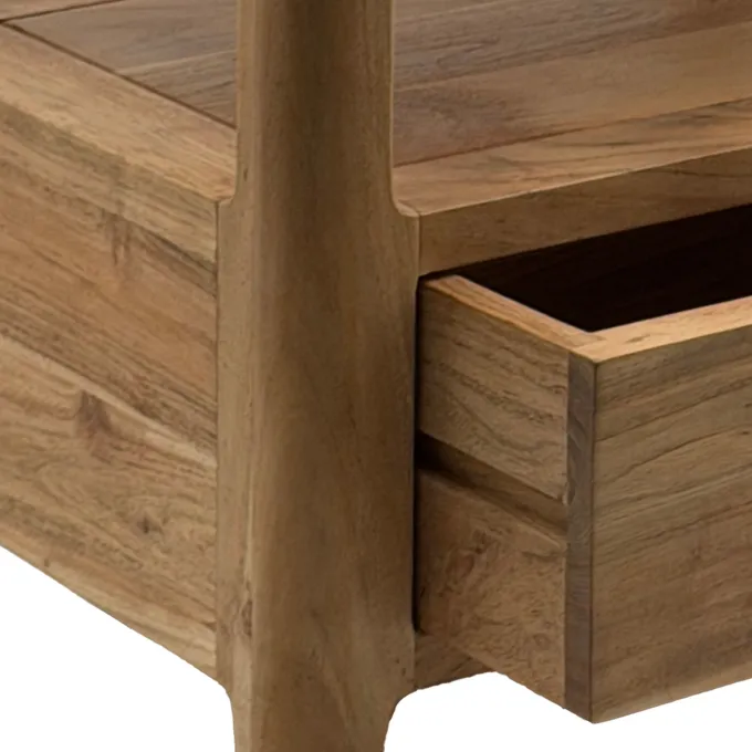 Nachttisch Massivholz Nachtkonsole Schublade Nachtkästchen Nachtschrank Modern