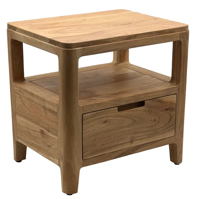 Nachttisch Massivholz Nachtkonsole Schublade Nachtkästchen Nachtschrank Modern