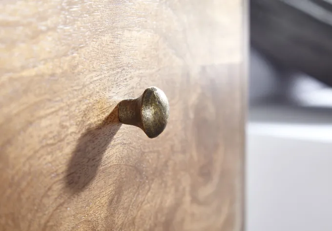 Nachttisch Massivholz Schublade Nachtkonsole Boxspringbett Nachtkommode Stauraum