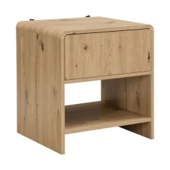 Nachttisch Nachtkommode Boxspringbett 50cm Eiche Dekor Schublade Stauraum Klein