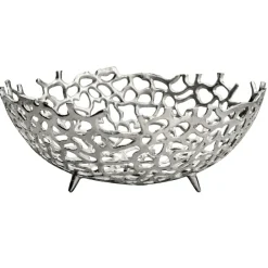 Obstschale Früchtekorb Aluminium Groß Schale 46cm Dekoschale Metall Obstkorb