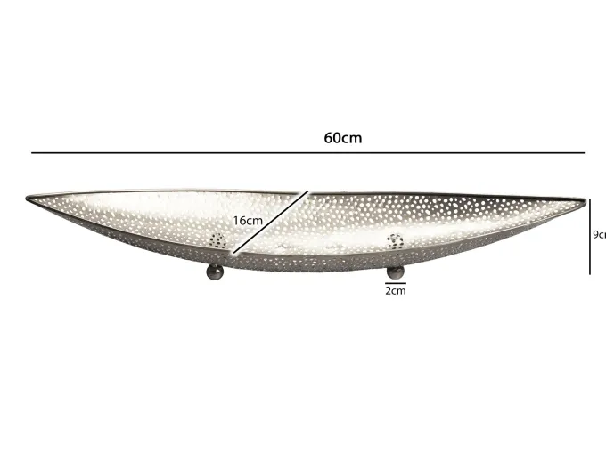 Obstschale Früchtekorb Metall Groß Schale 60cm Dekoschale Metall Obstkorb Oval