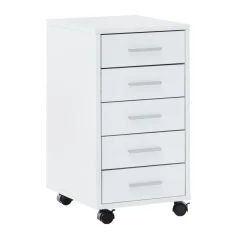 Rollcontainer Holz Rollen Standcontainer 33x63x38cm Schreibtischcontainer