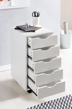 Rollcontainer 5 Schubladen Kinder Standcontainer Bürocontainer Schreibtisch