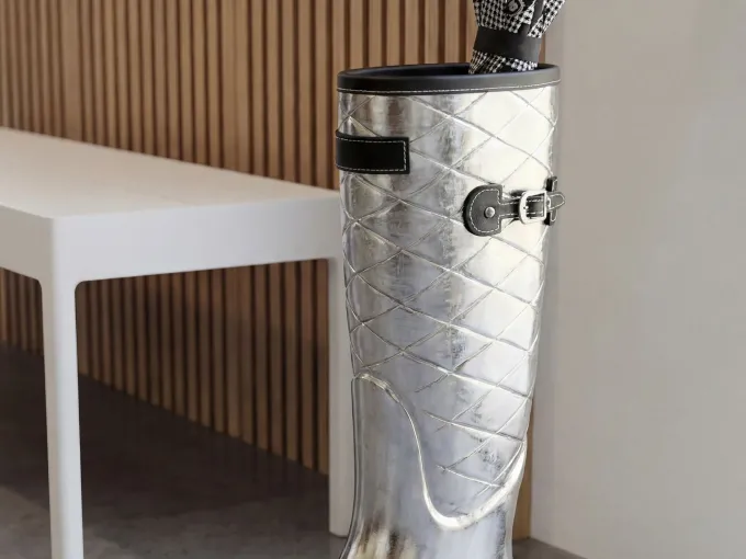 Schirmständer Silber 44cm Regenschirmständer Schirmhalter Schirmaufbewahrung