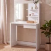 Schminktisch 75cm Kosmetiktisch Frisiertisch Weiß Spiegel Make-Up-Tisch Regal