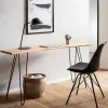 Schreibtisch FineBuy Bürotisch 150 cm Akazie Massivholz Computertisch Baumkante