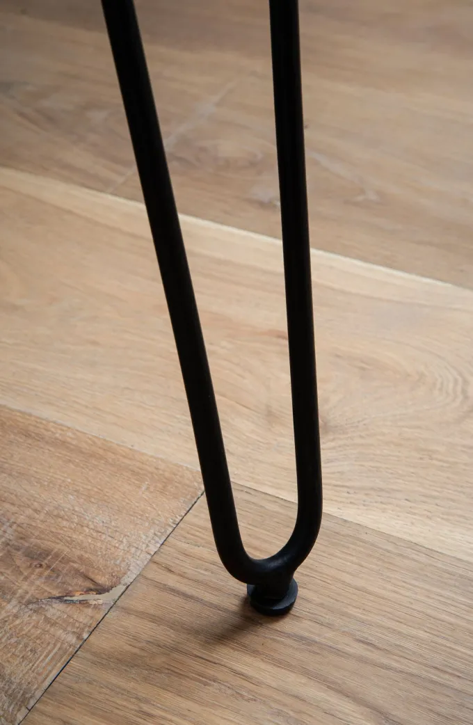 Schreibtisch FineBuy Bürotisch 150 cm Akazie Massivholz Computertisch Baumkante
