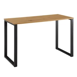 Schreibtisch FineBuy Bürotisch Eiche Schwarz 120x60x76 cm Computertisch Tisch
