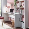 Schreibtisch FineBuy Bürotisch mit Regal 170 cm Weiß Computertisch Tisch Modern