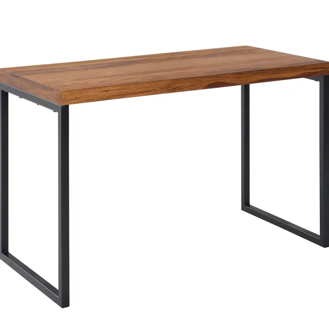 Schreibtisch FineBuy Bürotisch Massivholz 117x59x76,5 cm Computertisch Tisch