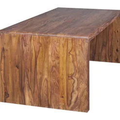 Schreibtisch FineBuy Holz Massiv Sheesham Büro Arbeitszimmer Tisch Holztisch