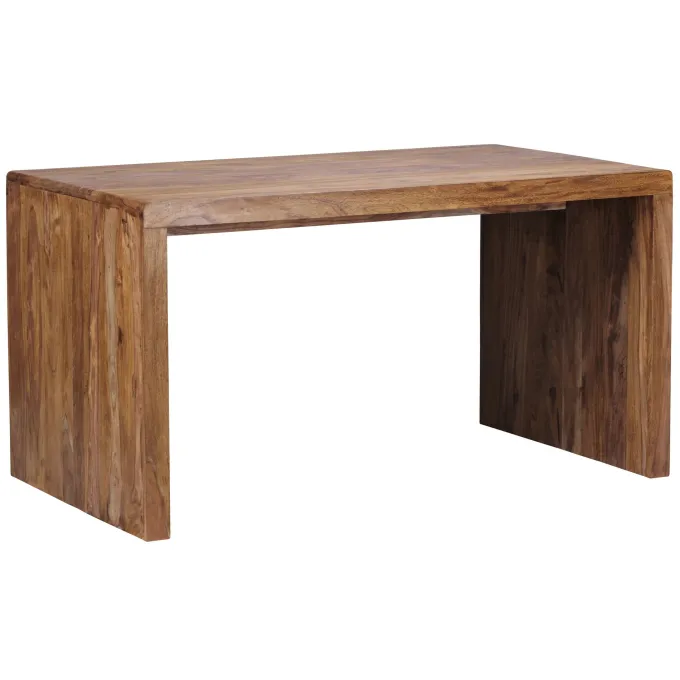Schreibtisch FineBuy Holz Massiv Sheesham Büro Arbeitszimmer Tisch Holztisch