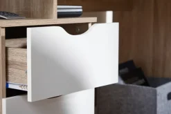 Schreibtisch MASSA mit Container Sonoma Computertisch Bürotisch 120cm 3 Schübe