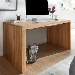 Schreibtisch Massiv Holztisch Akazie Büro Arbeitszimmer Tisch Größe wählbar