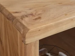 Schreibtisch Massiv Holztisch Akazie Büro Arbeitszimmer Tisch Größe wählbar