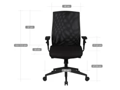 Schreibtischstuhl Finebuy Stoff Schwarz Drehstuhl Armlehne Büro Sessel Bürostuhl
