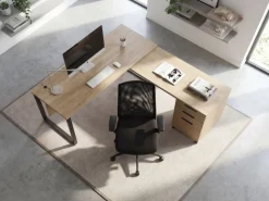 Schreibtischstuhl Finebuy Stoff Schwarz Drehstuhl Armlehne Büro Sessel Bürostuhl