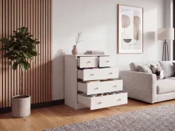 Schubladenkommode mit 5 Schubladen 60cm Sideboard Kommode zeitloses Design