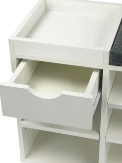 Schuhbank 100cm Sitzbank Flurbank Schuhregal Flurmöbel mit Schublade Modern