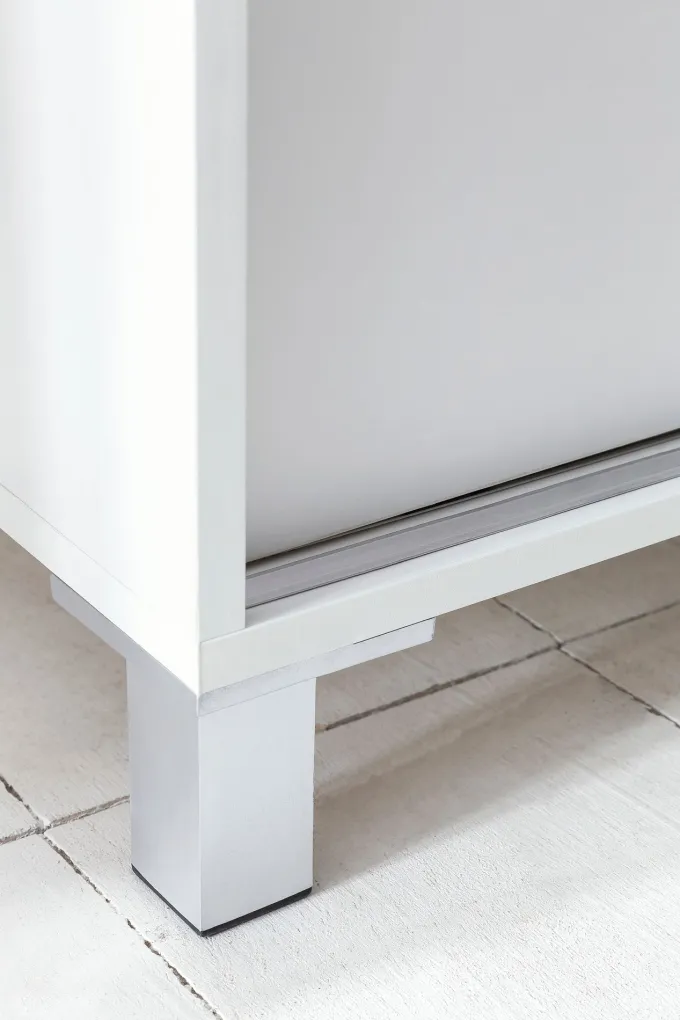 Schuhschrank 100cm für 20 Paar Schuhe Schuhregal mit Schiebetüren Schuhkommode