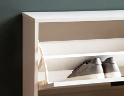 Schuhschrank FineBuy Schuhkipper Garderobe Weiß Schuhkommode Flurschrank Modern