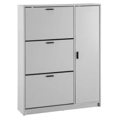 Schuhschrank FineBuy Schuhkipper Garderobe Weiß Schuhkommode Flurschrank Modern