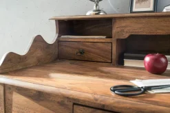 Sekretär FineBuy Schreibtisch Holz Massiv Konsolentisch 115 cm mit Schubladen