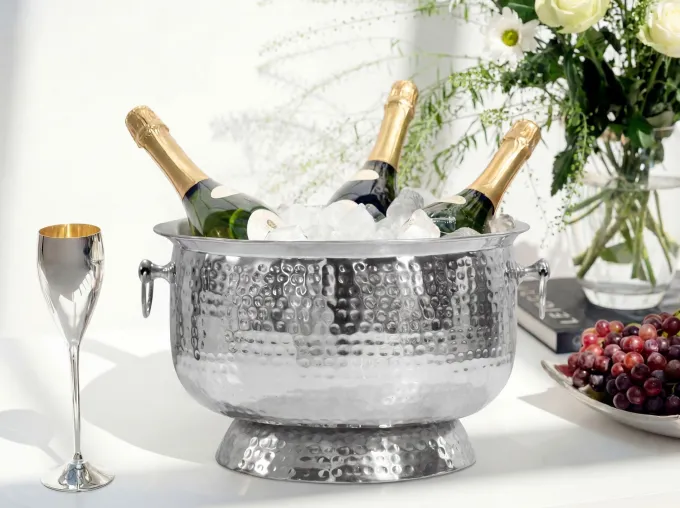 Sektkühler Champagnerkühler 37cm Flaschenkühler XXL Getränkekühler Weinkühler