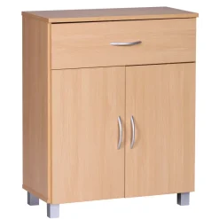 Sideboard 60cm mit 2 Türen & 1 Schublade Moderne Kommode Allzweckschrank Flurschrank