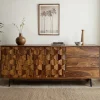Sideboard FineBuy Kommode Sheesham Massivholz 175 cm Anrichte Loft Industrial