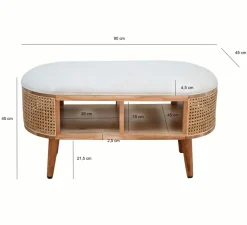 Sitzbank 90cm Garderobenbank Massiv Flurbank Garderobe Schlafzimmer Schuhbank