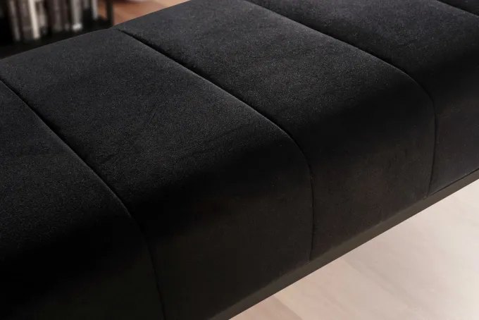 Sitzbank FineBuy Polsterbank Samt 108 cm Bettbank Flurbank Modern Bank Garderobe