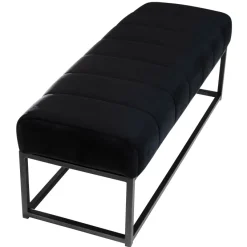 Sitzbank FineBuy Polsterbank Samt 108 cm Bettbank Flurbank Modern Bank Garderobe