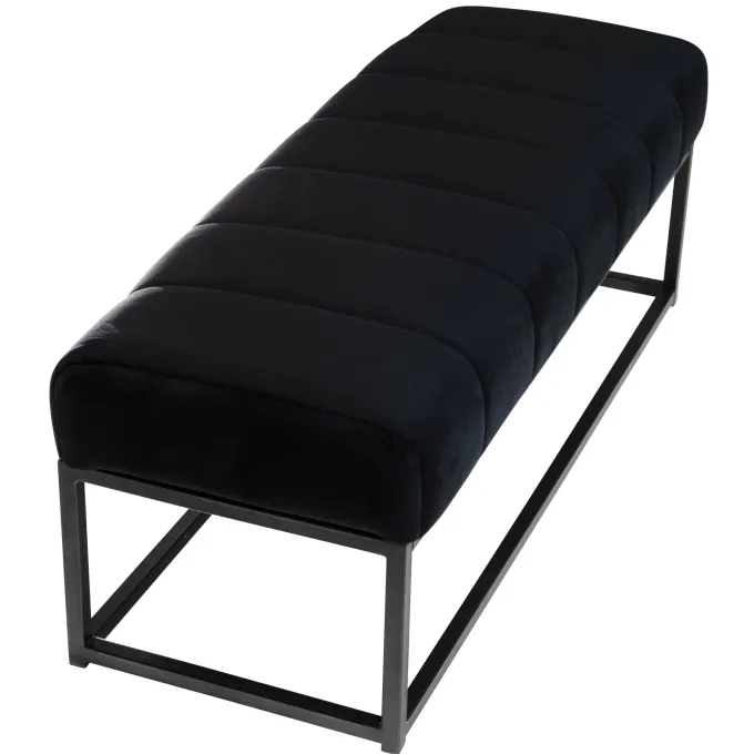 Sitzbank FineBuy Polsterbank Samt 108 cm Bettbank Flurbank Modern Bank Garderobe