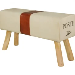 Sitzbank Turnbock 90cm Echtleder Sitzhocker Sprinbock Hocker Garderobenbank