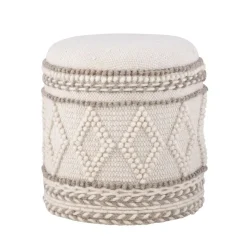Sitzhocker FineBuy Hocker Stauraum 40x45 cm Boho Design gepolstert Aufbewahrung