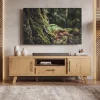 TV Board Lowboard Fernsehschrank Eiche Dekor 150cm TV Schrank Türen Schublade