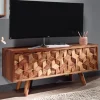 TV Schrank FineBuy Lowboard 92x44x35 cm Holz Fernsehkommode Fernsehschrank