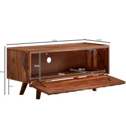 TV Schrank FineBuy Lowboard 92x44x35 cm Holz Fernsehkommode Fernsehschrank