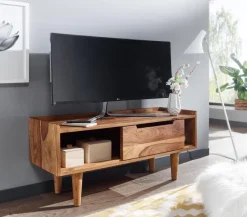 TV Schrank FineBuy Lowboard 95x44x34 cm Holz Fernsehkommode Fernsehschrank